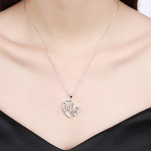 Collar con colgante de letra de amor <span class=keywords><strong>para</strong></span> el día de la madre, colgante de diamantes, joyería, el mejor regalo <span class=keywords><strong>para</strong></span> la madre - Product Image 3