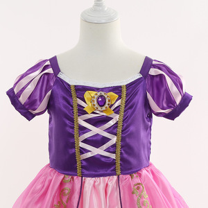 Halloween Cosplay Repunzel Emmêlé Carnaval Filles Fantaisie Robe De Soirée <span class=keywords><strong>Raiponce</strong></span> Princesse Robe Costume <span class=keywords><strong>Perruque</strong></span> <span class=keywords><strong>Avec</strong></span> Bandeau - Product Image 5