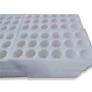 Food Contact Grade White Expanded PE Foam Egg Tray Packaging For 20 Eggs