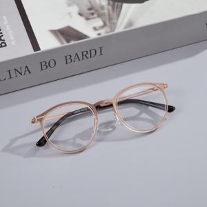 Monturas de Gafas Ultraligeras al por Mayor de Fábrica, Montura Óptica Clásica de Forma Redonda, Gafas de Varios Colores en Stock - Product Image 4