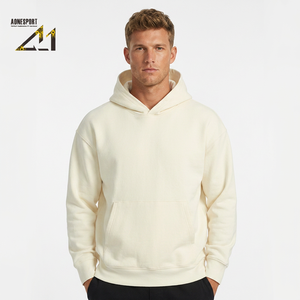 Private Label 530 GSM Super Schwerer Baumwoll-Hoodie mit Boxy Fit und Drop-Shoulder-Design, Streetwear Übergroßer Einfarbiger Pullover, Geringe Mindestbestellmenge - Product Image 6