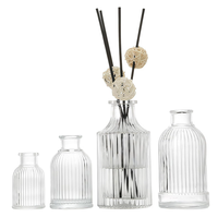 Bouteilles diffuseurs en verre rondes de 40 ml, 100 ml, 250 ml – Flacons d'arôme pour diffuseurs et vases – Idéales pour le remplacement des diffuseurs à bâtonnets