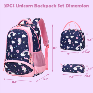 Conjunto de mochilas escolares para niños impermeables de marca propia, mochilas Unisex para niñas y estudiantes, mochila escolar, bolsa para el almuerzo, bolsa para bolígrafos, para acampar al aire libre - Product Image 3