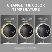 Cermin Kamar Mandi Sistem Android dengan Sensor Cahaya, Sakelar Sentuh LED Anti Embun Berkualitas Tinggi dan Jam