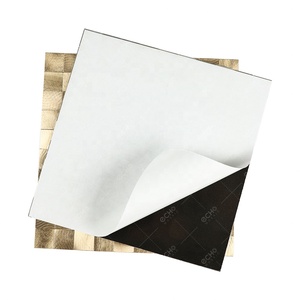 Atractivo Mosaico de Aluminio Texturizado en Oro Rosa, Autoadhesivo, para Revestimiento de Cocina - Product Image 6