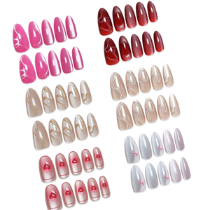 Nailway Amande 10Pcs <span class=keywords><strong>Faux</strong></span> <span class=keywords><strong>Ongles</strong></span> Dégradé Rouge Couleur 3D Coeur Conception Doux <span class=keywords><strong>Gel</strong></span> <span class=keywords><strong>Faux</strong></span> <span class=keywords><strong>Ongles</strong></span> <span class=keywords><strong>Coller</strong></span> sur les <span class=keywords><strong>Ongles</strong></span> - Product Image 6