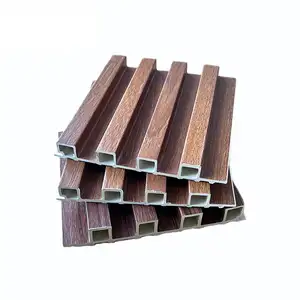 Wall 100% Waterproof Selfadhasive Wall Cladding Fluted Panel Wall Cladding Wood Pvc Wpc Interior Wall Panel