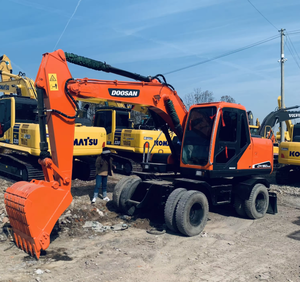 Excavadora de ruedas Doosan de 15 toneladas, diseño original, precio bajo, venta, con componentes centrales, motor, motor, bomba, engranaje - Product Image 2