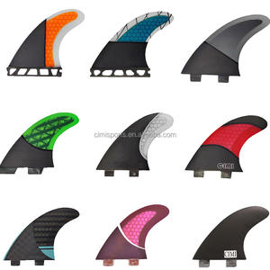 Haute résistance et la ténacité oem <span class=keywords><strong>fcs</strong></span> 2 tab planche de surf ailettes en fibre de verre triple pour le surf - Product Image 2