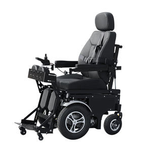 Fauteuil roulant électrique tout-terrain avec dossier haut, 2 moteurs puissants de 640 W - Product Image 2