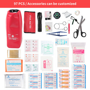 Botiquín de primeros auxilios a prueba de agua Roll Top Boat Kit de emergencia con contenido impermeable para pesca Kayak Canotaje Natación Camping - Product Image 2