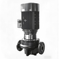 Pompe verticale en ligne ISG Série 3HP (2,2kW), impeller en acier inoxydable SS304, surpresseur de pipeline 25m³/h pour CVC et circuit d'eau industriel