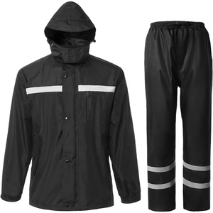 Ensemble de vêtements de travail haute visibilité pour hommes, chemise et pantalon de sécurité réfléchissants en coton, jaune bleu marine - Product Image 1