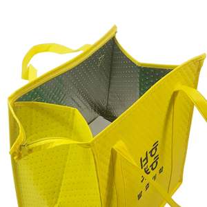 Sac isotherme pour déjeuner, multicolores, bon marché, réutilisable, pour le stockage des aliments / la livraison, sac isotherme non tissé - Product Image 6