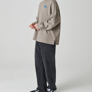 Sweat-shirt grande taille de haute qualité pour hommes Sweat-shirt surdimensionné à col rond uni 100% coton à vendre - Product Image 2