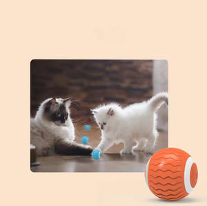 Nuevo Juguete Interactivo para Gatos de Interior, Bola Giratoria Automática Inteligente y Ecológica, Moderna, Simple y Divertida, con Luz LED, ABS y Gel de Sílice - Product Image 6