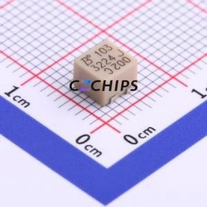 Résistance/potentiomètre réglable 3224J-1-103E SMD-3P, résistance 4,6x3,5 mm 10 kOhm 10 % 250 mW 100 ppm/ ℃ - Product Image 1