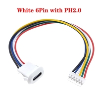 3A Hochstrom-Schnell lade buchse Port USB-C Ladegerät Stecker Buchse 6pin USB Typ C Stecker Typ C Mit Kartens chnalle Buchse