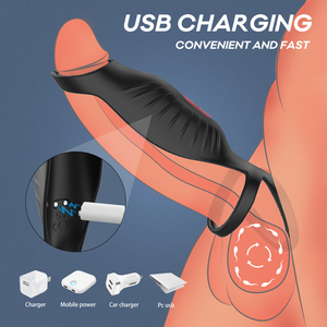Vibratore in Silicone liquido per il miglioramento dell'erezione ha ritardato l'eiaculazione del gallo anello <span class=keywords><strong>di</strong></span> stimolazione delle coppie prodotto sessuale - Product Image 2