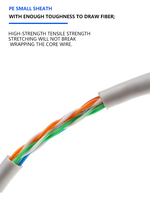 Cable de Red y Alimentación Vishi de 4 Núcleos y 15 m, Cables de Red para Interiores, Fuente de Alimentación, Accesorios para Cámaras de Seguridad y Vigilancia de Fábrica