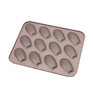 Gold Plated Perforated Shell Shaped Madeleine Mold 12 Cavity Non Stick <b>Baking</b> Pan Carbon Steel <b>Oven</b> Safe - Product Image 4