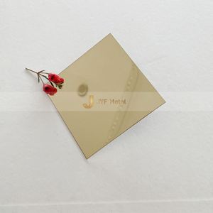 LL177 Placa de Acero Inoxidable con Acabado Espejo 8K en Color Púrpura PVD, Placa de Acero Inoxidable con Acabado Espejo 8K para Doblado y Soldadura, Corte en Color Dorado Champán - Product Image 2