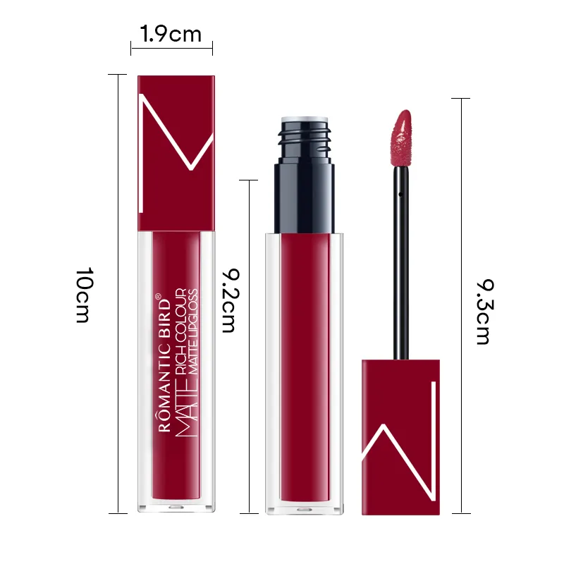 Romantic Bird Rich Color Matte Liquid Lipstick OEM ODM Vegan Lip Gloss Vendor Long Lasting Private Label Cosmetics Sets