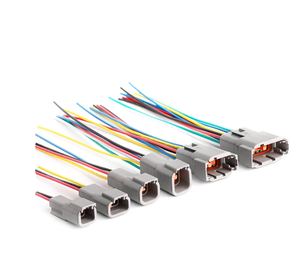 DTM <span class=keywords><strong>2</strong></span> 3 4 6 8 12 Way Deutsch Водонепроницаемый Электрический провод разъем штекер косички провода жгут 15 см 20AWG DTM04-2P DTM06-2S - Product Image 3