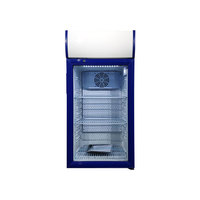 Mini-réfrigérateur vitrine Meisda SC80B 80L avec porte en verre, pour comptoir, refroidisseur de boissons et de bières