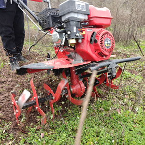 Tiller elettrico a benzina a larghezza ridotta 7.5HP per frutteti e vigneti macchina per coltivatori rotanti - Product Image 4