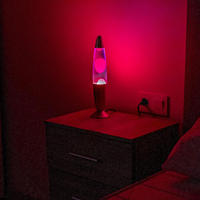 Lampe à lave LED à 17 couleurs changeantes, en aluminium, intelligente, 13,5 pouces, lampes de table, télécommande, écologique, à intensité variable, pour chambre à coucher résidentielle