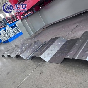 Hauan PLC Controlled Galvanized Steel Bondek <b>Sheet</b> <b>Tile</b> Fully Automatic Steel Decking Roof Floor Roll Forming Gearbox Engine - Product Image 5