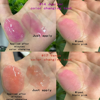 Baume à lèvres hydratant teinté aux fruits, effet gloss, tube souple, végétalien, rose, changeant de couleur, repulpeur de lèvres, huile avec applicateur doux