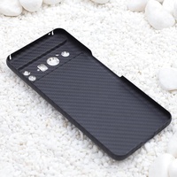 Ultra-Thin LuxuryI Termasuk Pelindung Kamera dengan Penutup Belakang Serat Karbon untuk Google Pixel 91011Pro