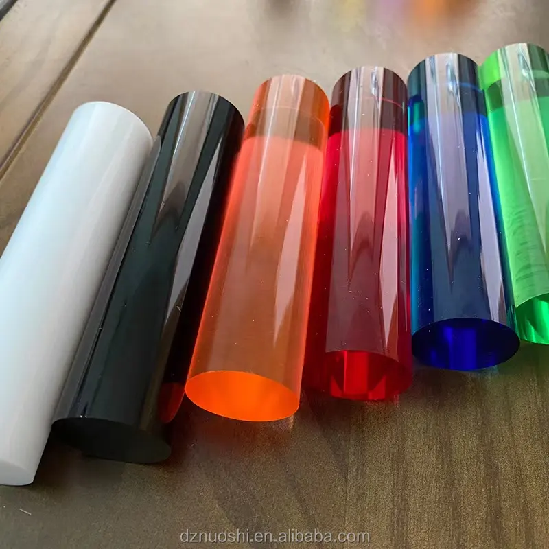 Cina produttore di plastica trasparente acrilico asta forme diverse PVC PE materiali tubo disegno di plastica modello tipo di taglio