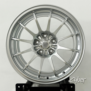 ล้อฟอร์จ อลูมิเนียมอัลลอยด์ ดีไซน์วาล์วคู่แบบรถแข่ง สีเงิน F1 และสีดำไฮเปอร์ สำหรับ ENKEI NT03+M ขนาด 18 นิ้ว สำหรับ BMW Audi - Product Image 3