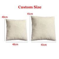 Quantité minimale de commande bas personnalisé professionnel 45*45cm coussin de canapé en lin impression numérique pour la maison hôtel Sublimation taie d'oreiller