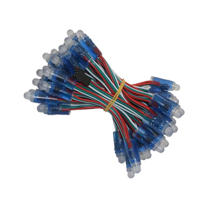 50 Stuks <span class=keywords><strong>Led</strong></span> <span class=keywords><strong>Pixel</strong></span> Licht String Dc 5V Ws2811 Ic Rgb Onafhankelijk Adresseerbare Geperforeerde 12Mm Uitgaande Gloed <span class=keywords><strong>Module</strong></span> Digitale Lamp - Product Image 1