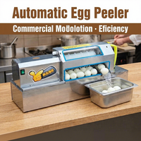 Mini machine à peler les œufs durs, en matériau de qualité alimentaire, machine à décortiquer les œufs automatique pour usage domestique et en restaurant