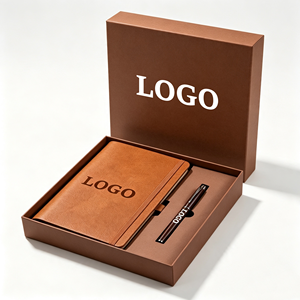 2026 <b>Cheap</b> 2 in 1 Business <b>Gift</b> <b>Set</b> Custom Logo A5 Silk Screen Printed Notebook Pen Corporate <b>Gift</b> <b>Sets</b> for Employee Welcome Kit - Product Image 1