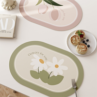 Tampon en CUIR PU PVC imprimé personnalisé avec conception de logo absorbant l'eau bureau hôtel tapis pour tasse à thé bière sous-verres pour boissons