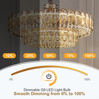 Ampoule LED G9 2700K Blanc Chaud 2W/3W Équivalent Angle de Faisceau 360° Haute Luminosité Économie d'Énergie IRC 80 Certifiée CE Sans Scintillement Usage Résidentiel