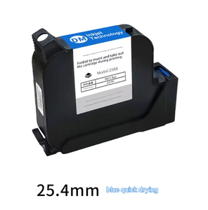 Cartouche d'encre à solvant haute adhérence de 12,7 mm et 25,4 mm compatible avec les imprimantes à jet d'encre universelles, emballée dans des flacons en verre - Product Image 5