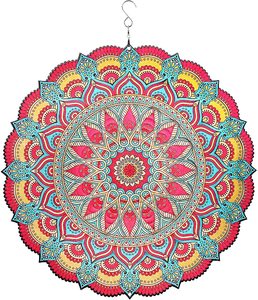 Dé<span class=keywords><strong>coupe</strong></span> laser pour l'extérieur 3D Wind Spinner Spiral en acier inoxydable Mandala Kinetic Wind Spinners Garden Ornament Wind Spinner Mandala - Product Image 2