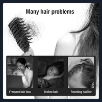 Fabrik preis Neues Design 3 in 1 Elektrische Haar bürste Kopfhaut Vibrations massage Kamm Haaröl Applikator Haar wachstums spender