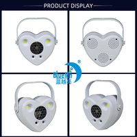 Lumières de scène de karaoké à domicile contrôlées par la voix KTV atmosphère Laser en forme de coeur lanterne LED rotative transfrontalière pour Hall DMX512