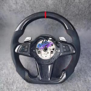 Volante Deportivo LED <span class=keywords><strong>M</strong></span> con Cuero y Fibra de Carbono para M3 E92 335i - Product Image 5