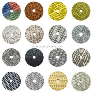 Fabrik-Großhandel 4'' 100mm 7-Stufen Trockenpolierpads 4 Zoll Diamant-Polierpad OEM für Granit Quarz Marmor - Product Image 6