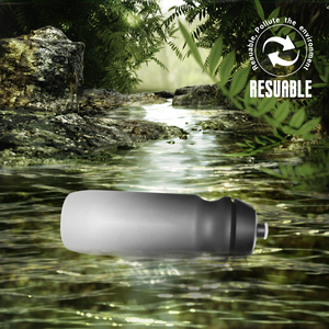 Bouteille d'eau de sport légère en plastique de qualité alimentaire 750 ml, anti-fuite, pour vélo, cyclisme, avec logo personnalisé - Product Image 6