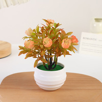 Mini bonsaï nordique simulé Haufen, plante verte en plastique durable, design simple pour la maison, plantes artificielles, verdure